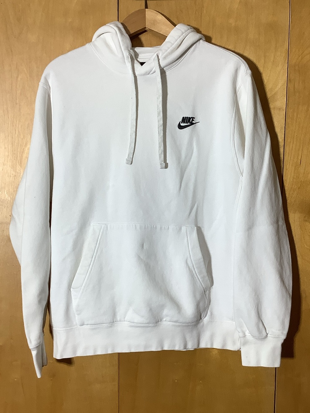 Nike white hoodie, size medium